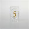 Schnapsglas Zahl 5