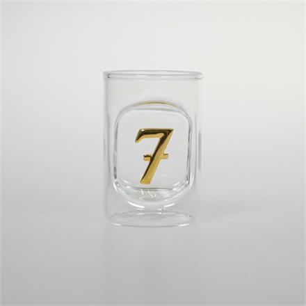 Schnapsglas Zahl 7
