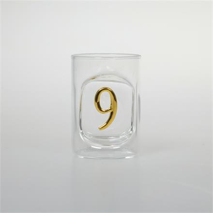 Schnapsglas Zahl 9