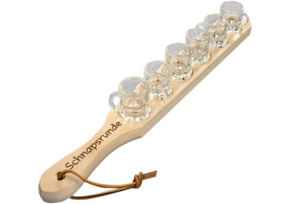 Schnapslatte (6 Gläser)