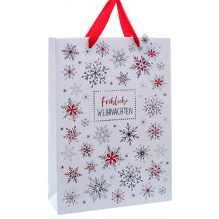 Schneeflocke Geschenktasche (M)
