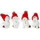 Schneemann Witzig rot (10,5 cm)