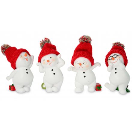 Schneemann Witzig rot (10,5 cm)