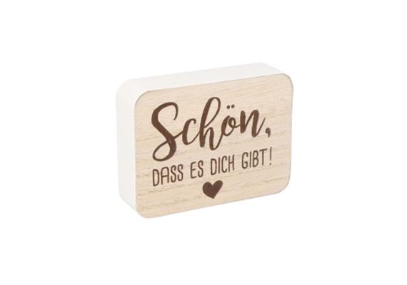Schön dich gibt Holzaufsteller