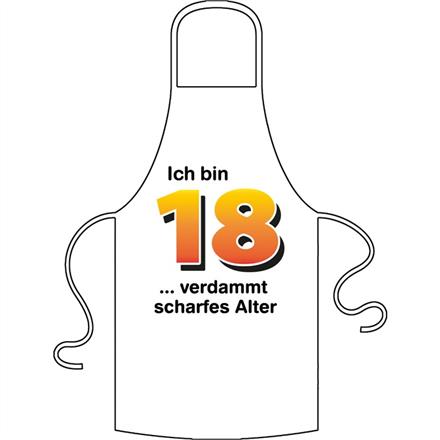 Schürze 18. Geburtstag scharfes Alter