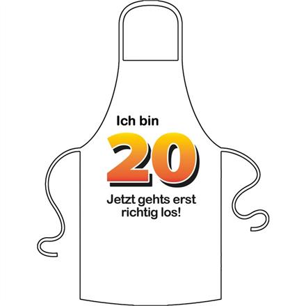 Schürze 20. Geburtstag Jetzt gehts los