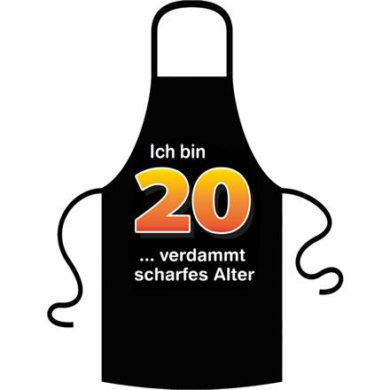 Schürze 20. Geburtstag scharfes Alter