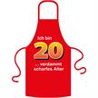 Schürze 20. Geburtstag verdammt scharfes Alter - Textilfarbe rot | Bild 2