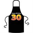 Schürze 30. Geburtstag Happy Birthday - Textilfarbe rot | Bild 1