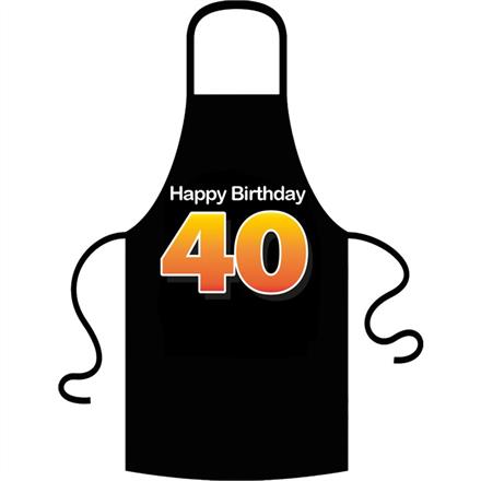 Schürze 40. Geburtstag Happy Birthday
