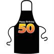 Schürze 50. Geburtstag Happy Birthday - Textilfarbe rot | Bild 1