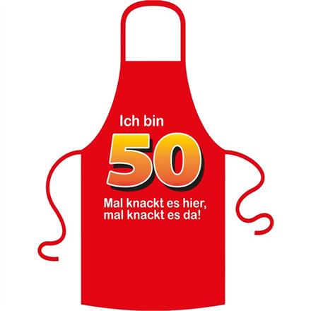 Schürze 50. Geburtstag knackig