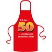Schürze 50. Geburtstag verdammt scharfes Alter - Textilfarbe schwarz | Bild 2