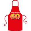 Schürze 60. Geburtstag Happy Birthday - Textilfarbe schwarz | Bild 2