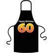 Schürze 60. Geburtstag Happy Birthday - Textilfarbe schwarz | Bild 1