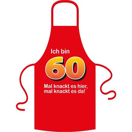 Schürze 60. Geburtstag knackig