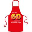 Schürze 60. Geburtstag scharfes Alter - Textilfarbe schwarz | Bild 2