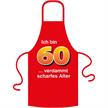 Schürze 60. Geburtstag verdammt scharfes Alter - Textilfarbe rot | Bild 2