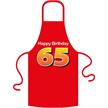 Schürze 65. Geburtstag Happy Birthday - Textilfarbe rot | Bild 2