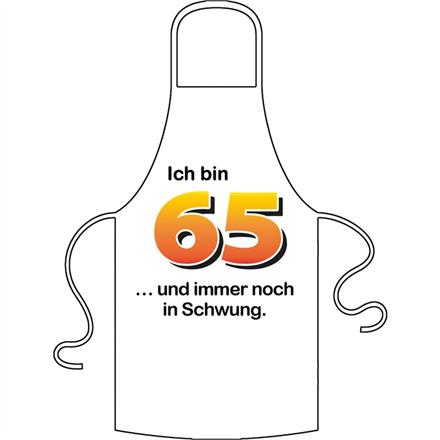 Schürze 65. Geburtstag Schwung
