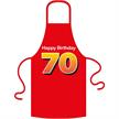 Schürze 70. Geburtstag Happy Birthday - Textilfarbe schwarz | Bild 2