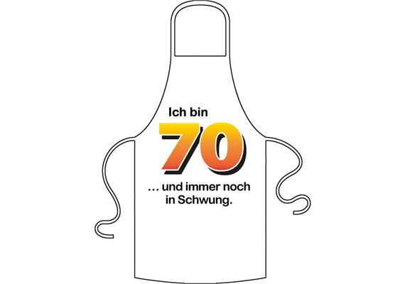 Schürze 70. Geburtstag Schwung