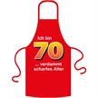 Schürze 70. Geburtstag verdammt scharfes Alter - Textilfarbe schwarz | Bild 2