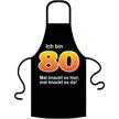 Schürze 80. Geburtstag knackig - Textilfarbe schwarz | Bild 2