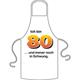 Schürze 80. Geburtstag Schwung