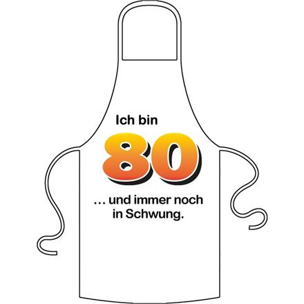 Schürze 80. Geburtstag Schwung