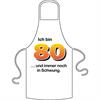 Schürze 80. Geburtstag Schwung