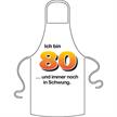 Schürze 80. Geburtstag Schwung | Bild 1