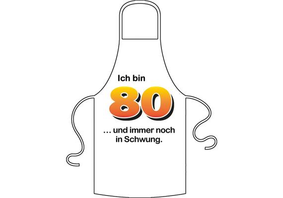 Schürze 80. Geburtstag Schwung | Bild 1