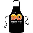 Schürze 90. Geburtstag knackig - Textilfarbe schwarz | Bild 2