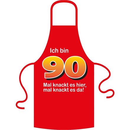 Schürze 90. Geburtstag knackig