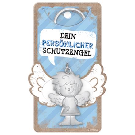 Schutzengel blau Schlüsselanhänger