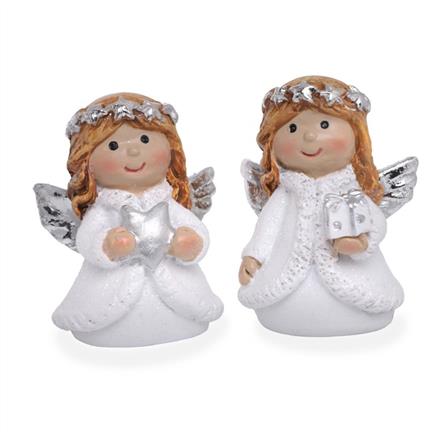 Schutzengel Sternenkranz weiss (5 cm)