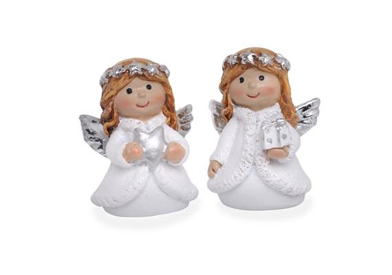 Schutzengel Sternenkranz weiss (5 cm)