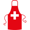 Schweizer Kreuz Schürze