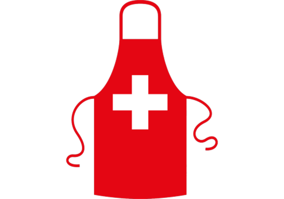 Schweizer Kreuz Schürze