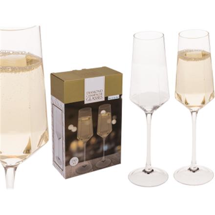 Sektglas Diamant (2er-Set)
