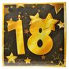 Servietten gold 18. Geburtstag