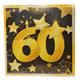 Servietten gold 60. Geburtstag