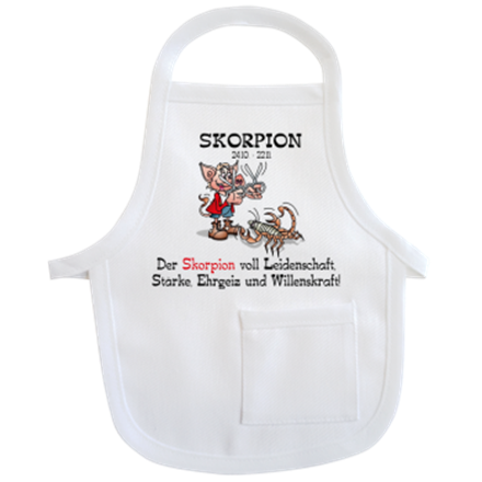 Skorpion Sternzeichen Mini-Schürze