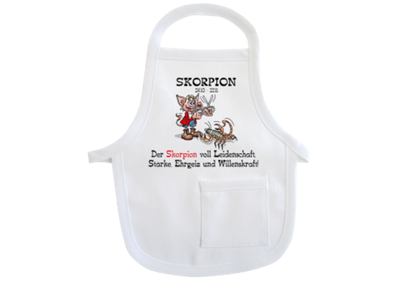 Skorpion Sternzeichen Mini-Schürze