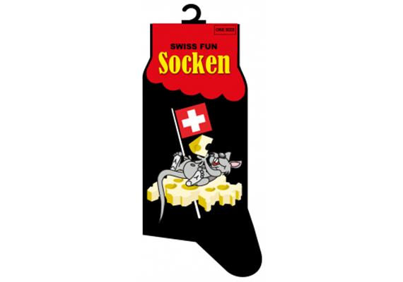 Socken Maus Schweizer Käse