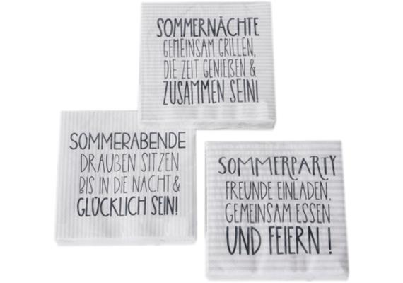 Sommerparty Servietten (3 sort.)