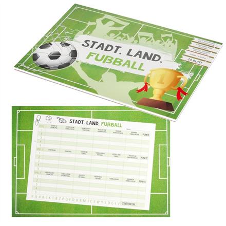 Spielblock STADT LAND FUSSBALL