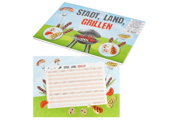 Spielblock STADT LAND GRILLEN | Bild 1