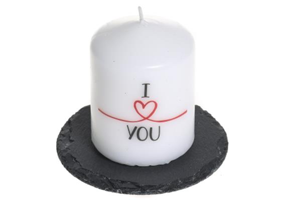 Spruchkerze I love you | Bild 2
